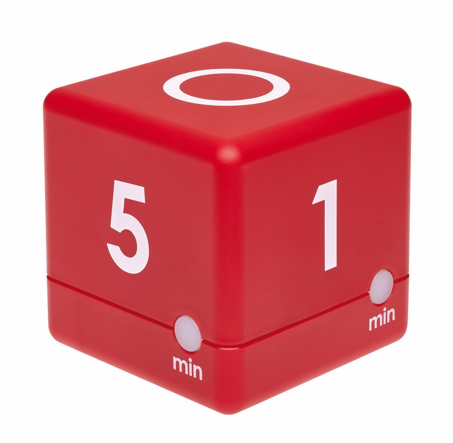 Таймер-куб TFA "CUBE-TIMER", червоний, 1-2-3-5 хвилин 38203905, фото 1