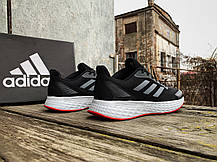 Чоловічі кросівки Adidas Duramo Black Grey Red чорні сірі, фото 6