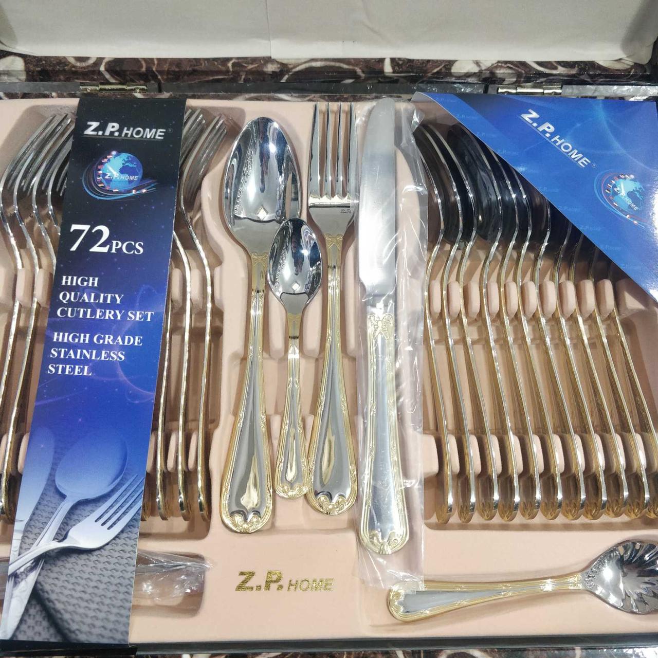 Купить Набор столовых приборов из нержавеющей стали 72 предмета, 12