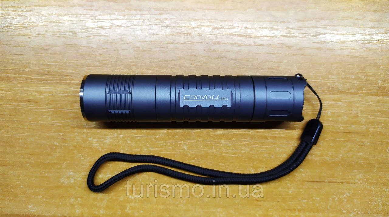 Спецверсія (OP) Convoy S21B, Luminus SST-40 6500K, новий драйвер 12 груп з термоконтролем, сірий корпус