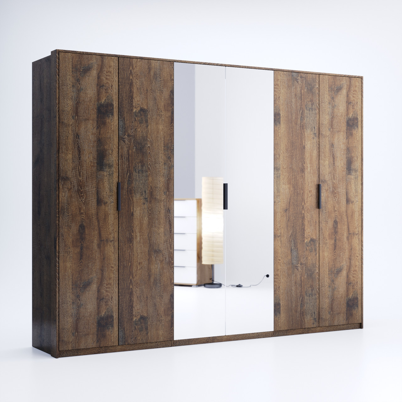 Шаф гардеробний Квадо 6дв 2120 x220 x 580