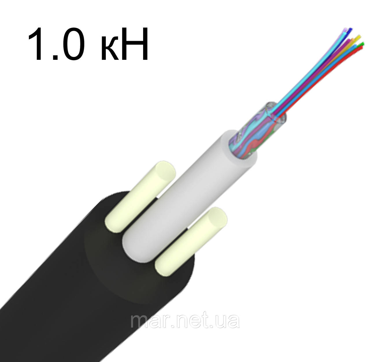 Кабель оптичний RCI S-CFP(NA)Fda-008 E9/125 (ADSS, 1,0 кН)