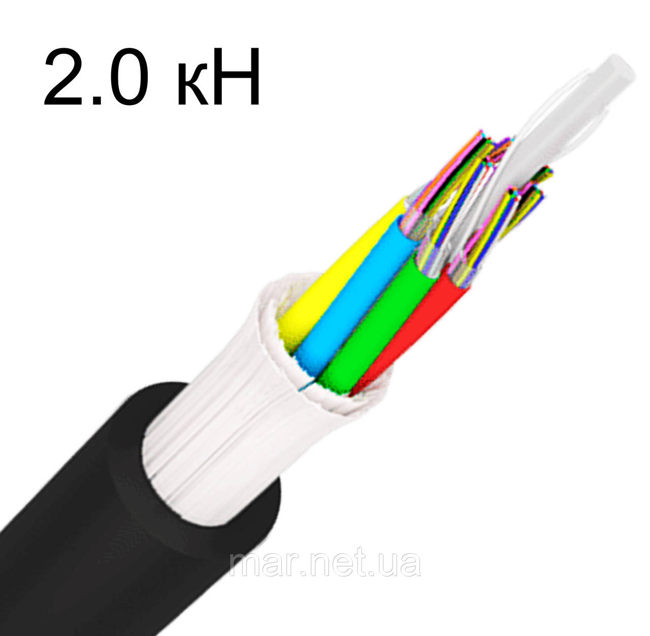 Кабель оптичний RCI S-LFP(NA)APf-024 E9/125 (ADSS, 2,0 кН) (S-LFP(NA)APf-024 E9/125 (2,0 кН)), фото 1
