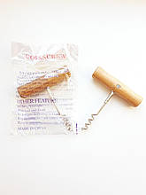 Штопор з дерев'яною ручкою