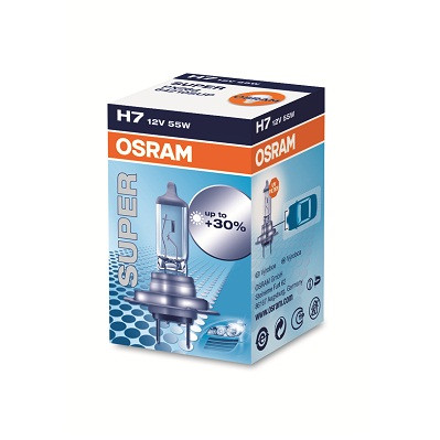 Лампа галогенна H7 12 V 55 W PX26D FS1 SUPER +30% OSRAM 64210 SUP