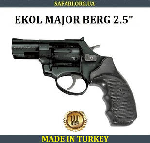 Револьвер під патрон Флобера Ekol Major Berg 2.5" (Black) Револьвер флобера Пістолет флобера