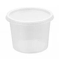 Контейнер одноразовий для перших страв без кришки PP Ø110 мм. h = 83 мм. 500мл. (арт. SL-110083 PP) Кр.0075