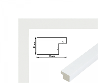Рамка багетна (біла 2 см) 40х50