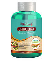 Спіруліна-Ашвагандха 60 кап. Патанджалі, Патанджали Спирулина Ашвагандха, Patanjali Spirulina Capsules with Ashwagandha, Аюрведа З
