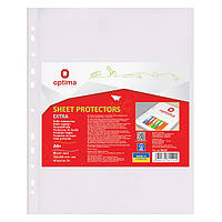 Файл для документів А4+ Optima, 80мкм, фактура "глянець" (50 шт/уп) О35110