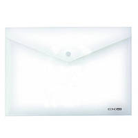 Папка-конверт А5 на кнопці EconoMix E31316-14 прозора біла