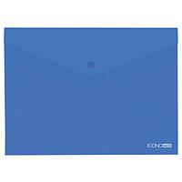 Папка-конверт на кнопці В5 EconoMix E31302 прозора асорті