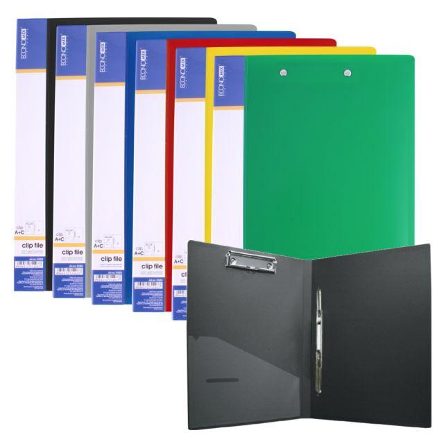 Папка А4 EconoMix E31206 з притиском і швидкозшивачем Clip А+C, асорті