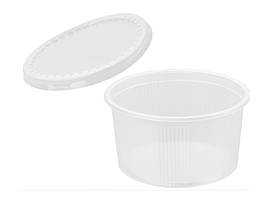 Контейнер одноразовий для перших страв без кришки PP Ø110 мм. h = 58 мм. 350 мл. (арт. SL-110058 PP) Кр.0075