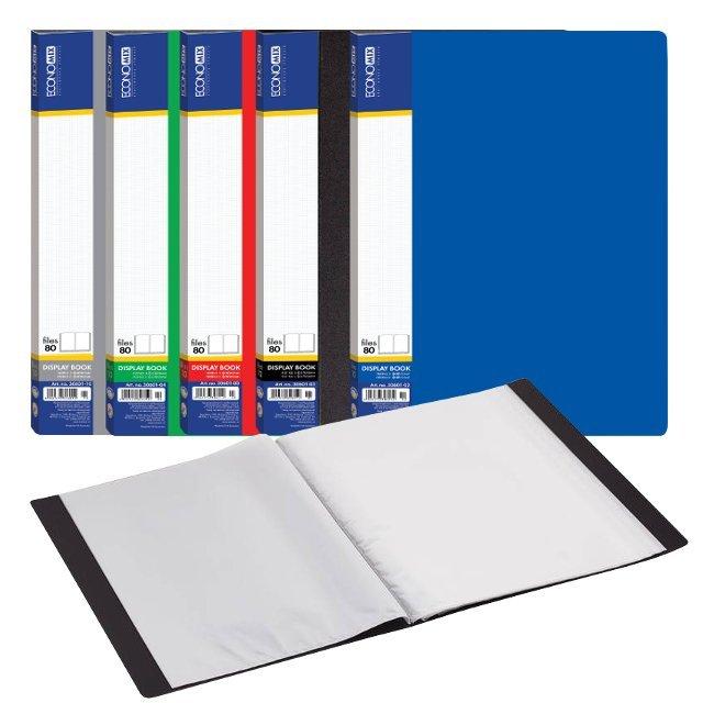 Папка для проспектів А4 Economix 80 файлів Е30608 кольору асорті, фото 1