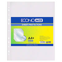 Прозорі файли А4+ Economix глянцеві, 30 мікрон(100шт) Е31106