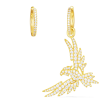 Сережки асиметрія у вигляді золотих птахів біжутерія