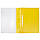 Швидкозшивач з прозорим верхом Economix А4 з перфорацією жовтий Е31510-05, фото 3