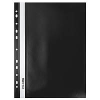 Папка-швидкозшивач з прозорим верхом Economix А4 з перфорацією, чорний Е31510-01