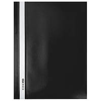 Папка-швидкозшивач з прозорим верхом А4 Economix, без перфорації чорний Е31511-01