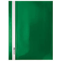 Папка-швидкозшивач з прозорим верхом А4 Economix без перфорації, зелений Е31511-04