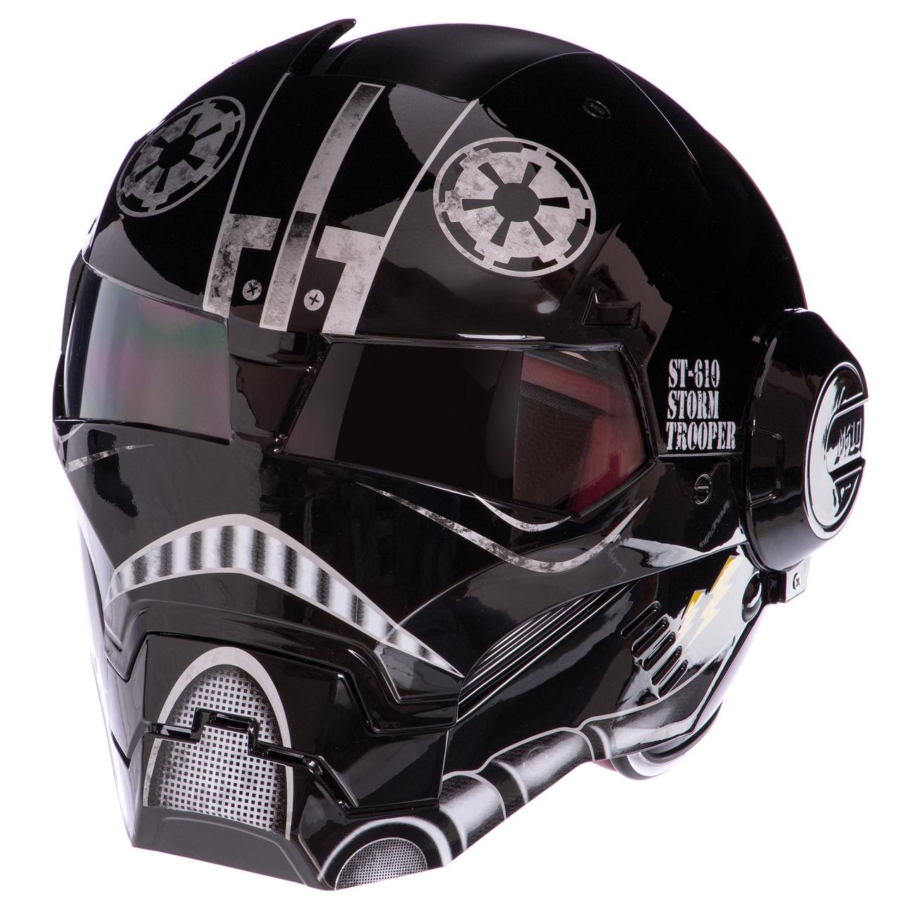 Мотошлем Zelart M-2292 M-XL чорний, фото 1