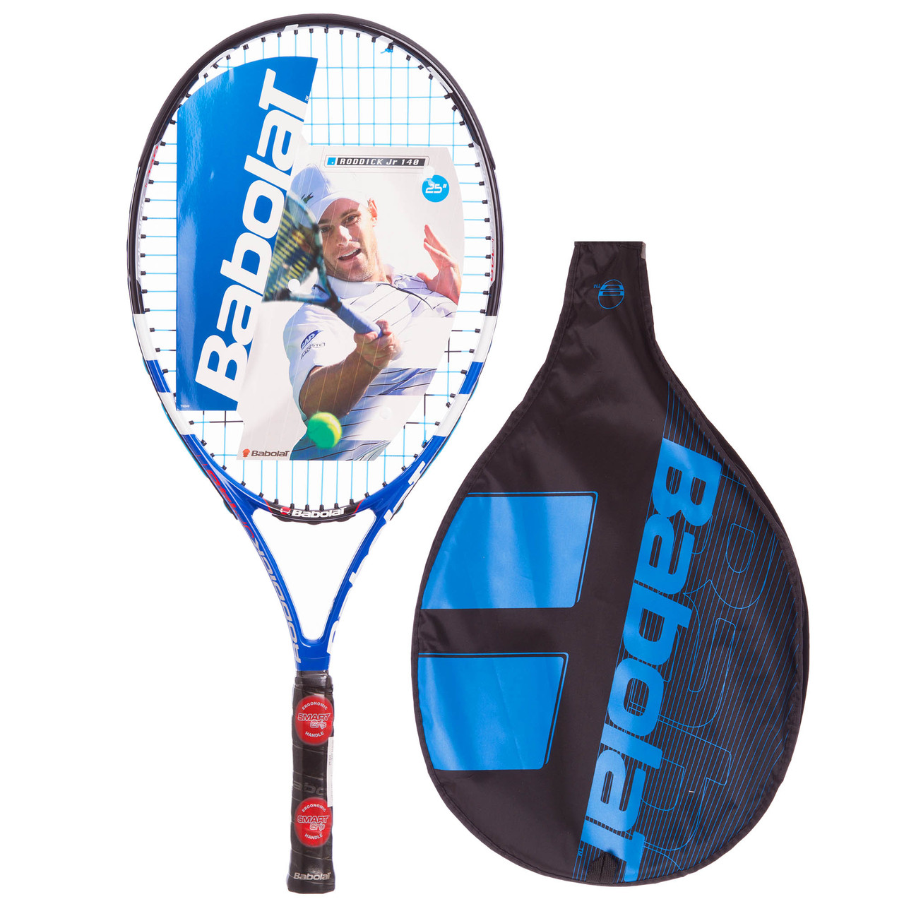 Ракетка для великого тенісу юніорська BABOLAT 140059-100 RODDICK JUNIOR 140 (блакитний), фото 1