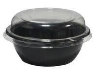 Контейнер чорний для перших та других страв без кришки PP 150*56 мм. 600мл. (арт.СПК-150-600) Кр.0148