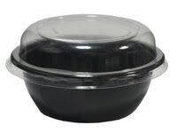 Контейнер чорний для перших та других страв без кришки PP 150*56 мм. 600мл. (арт.СПК-150-600) Кр.0148