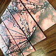 Модульна картина на полотні — Рожевий кульбаба — 5 частин, фото 2