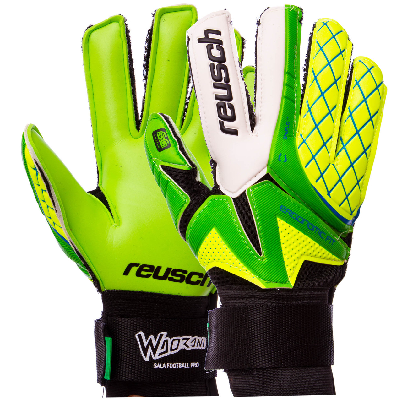 Рукавиці воротарські дитячі REUSCH FB-853B розмір 5-7 кольорів в асортименті