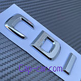 Логотип для Мерседес. CDI. Хром, Плоска., фото 2