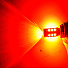 Світлодіодна лампа LED T20 W21W 7440 3030-15SMD LENS червоний, фото 6