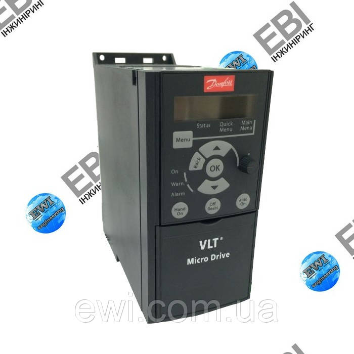 Частотний перетворювач Danfoss (Донфос) VLT Micro Drive FC 51 1,5 кВт 1 ф 220 В (132F0005)