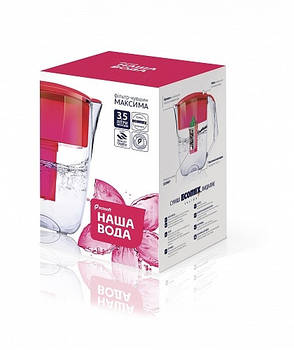 Наша Вода - Фільтр-Глечик Максима - Червоний