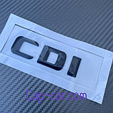 Логотип для Мерседес. CDI. Чорний, об'ємна. 3D., фото 3
