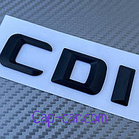Логотип для Мерседес. CDI. Чорний, об'ємна. 3D.