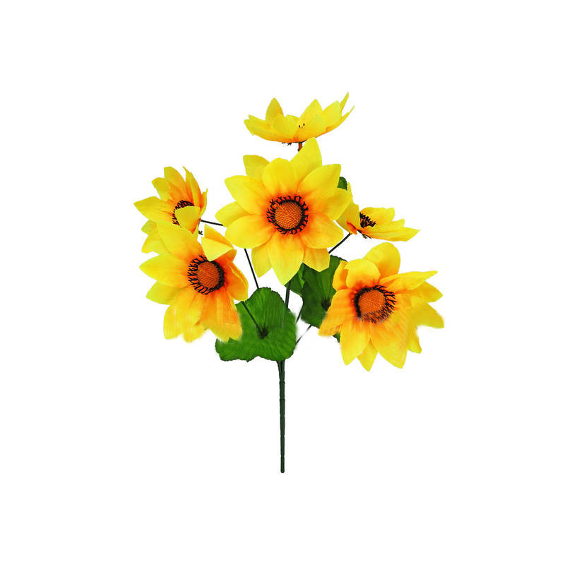 Искусственные цветы Букет Лотоса, 7 голов, 410 мм - фото 1 - id-p1359390171