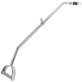 Ручка для м'язів спини з паралельним хватом вигнута з обертовий.підвісом із насічкою Record (l-120 см)