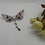 Срібна брошка Красуня, фото 4