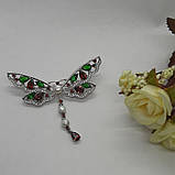 Срібна брошка Красуня, фото 2
