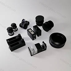 Розсувна система для душової ST-301-2 BLK чорний матовий