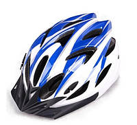 Вело шолом біло-синій TK-006 Feel Fit