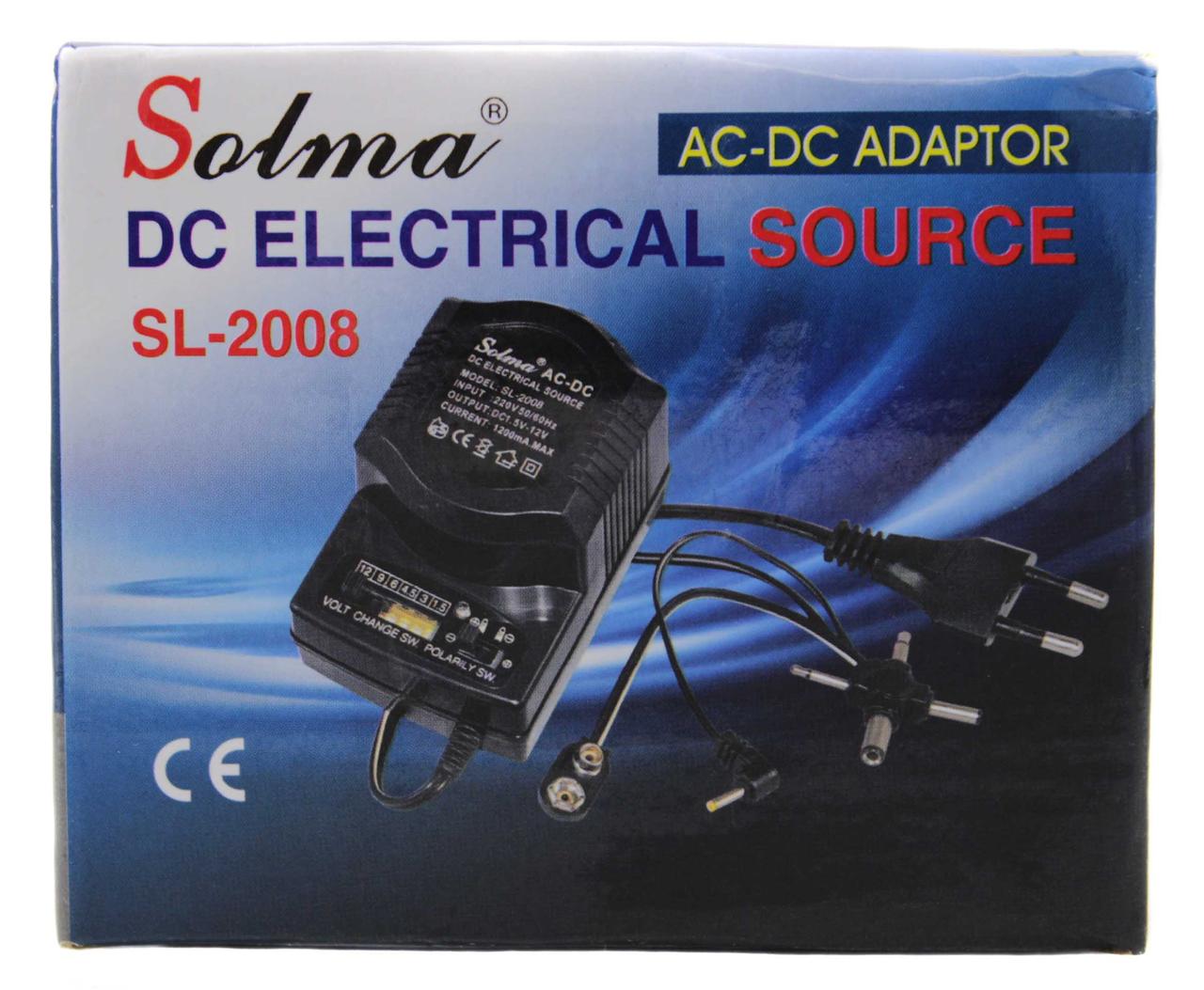 Універсальний блок живлення 2008 3V-12V 1200mA AC/DC з регулятором потужності, фото 1