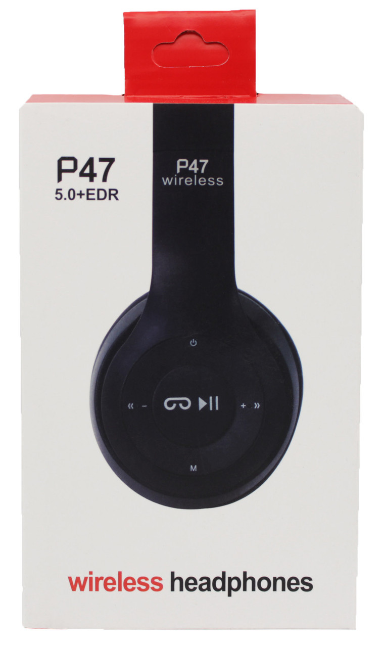 Бездротові навушники P47 з Bluetooth, MP3 і FM