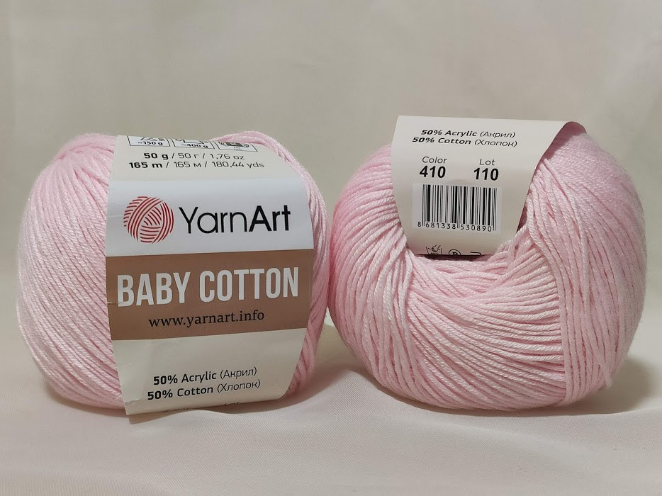 YarnArt Cotton Baby 410 світло-рожевий