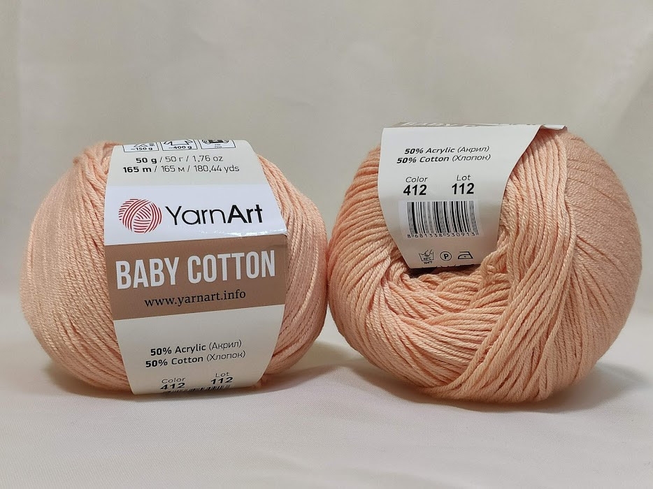 YarnArt Cotton Baby 412 персиковий