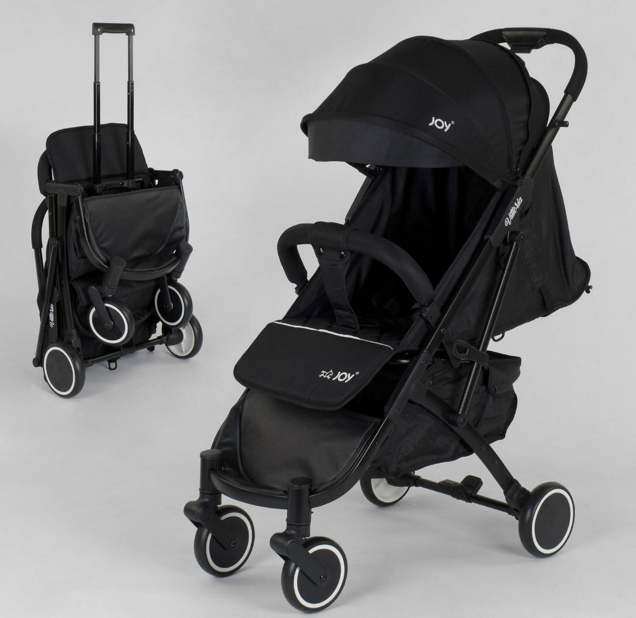 Коляска прогулочная JOY Vittoria 19449 рама алюмінієва, футкавер, телескопічна ручка, фото 1