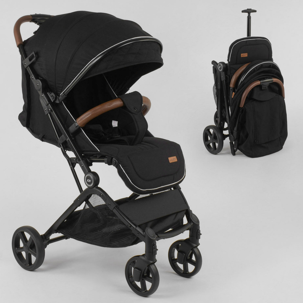 Коляска прогулянкова дитяча JOY C-4004 футкавер, знімний бампер, телескопічна ручка для перевезення, фото 1
