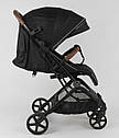 Коляска прогулянкова дитяча JOY C-3003 футкавер, знімний бампер, телескопічна ручка для перевезення, фото 4